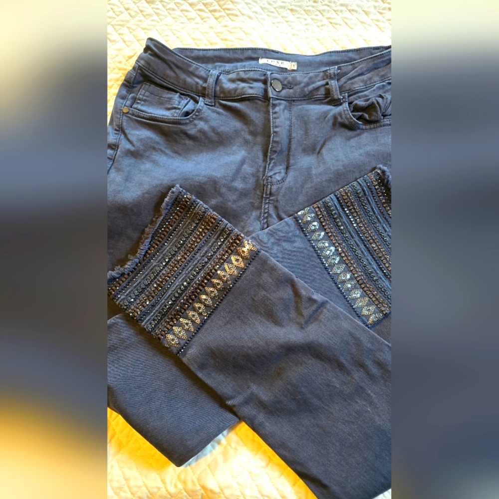 Moda Luxe Grey Jeans size 8